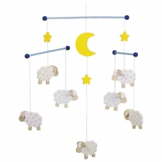 Mobile da appendere - Pecorelle con le stelle