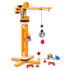 Lavori in corso - Gru, betoniera e operai