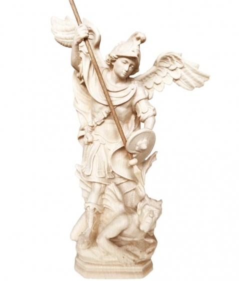 Arcangelo Michele - scultura artigianale in legno 