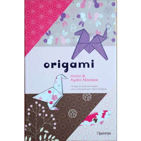 Origami - 75 fogli di carta da origami con le istruzioni per creare 25 figure