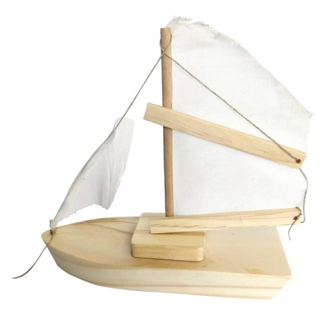Barca a vela in legno - da costruire