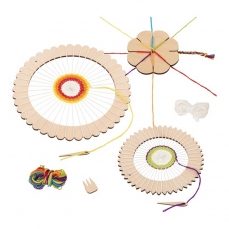 Telaio circolare e fiore per trecce - 3 pezzi