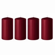 Candele rosso scuro bordeaux (100x48) - 4 candele