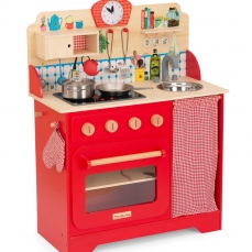 Cucina in legno per bambini - rossa