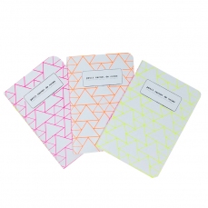 Quadernino A6 a quadretti - Linee fluo - scegli il tuo colore