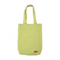 Borsa piccola di tela con manici - Fluo stripes yellow