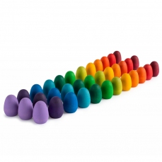Mandala arcobaleno 36 pezzi in legno - Uova