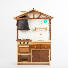 Cucina rustica  per bambini in legno