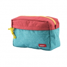 Astuccio grande grande con tasca frontale - rosso e azzurro