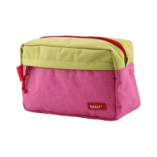 Astuccio grande con tasca frontale - rosa e lime