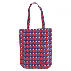 Borsa di tela grande con manici - Watanabe red