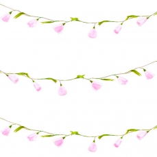 Ghirlanda di rose di carta - 180 cm