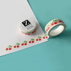 Nastro adesivo Washi - ciliegie rosse