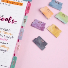 Adesivi con i mesi dell'anno