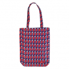 Borsa di tela con manici - Watanabe red