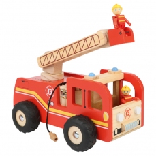 Camion dei vigili del fuoco con scala girevole