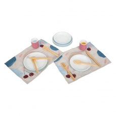 Apparecchiare la tavola per le bambole - set per 2