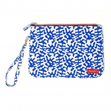 Pochette con manicotto e cerniera (25x18 cm) - Tropik Blue