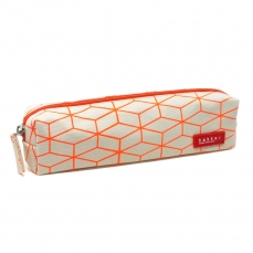 Astuccio in tela per penne e matite - Orange Stripes