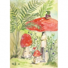 Cartolina: Casa dei nanetti del fungo