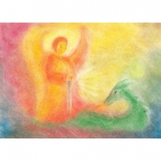 Cartolina: San Michele con il drago di Andrea Reiss