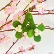 Decorazione da appendere - Rametti di vischio - 1 pezzo