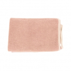 Coperta in pile di lana organica - rosa antica