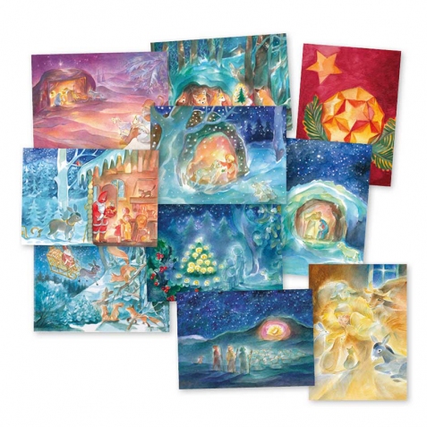 Cartoline: Notte di Natale - set 10 cartoline Marie Laure Viriot