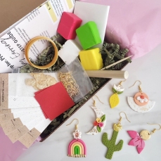 Scatola regalo - Kit per realizzare orecchini colorati